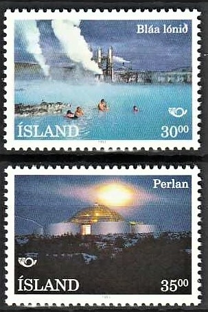FRIMÆRKER ISLAND | 1993 - AFA 776,777 - Norden frimærker, turisme - 30,00 + 35,00 kr. flerfarvet - Postfrisk